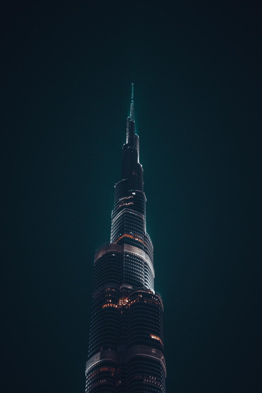 burj khalifa, tower, city, evening, night, sky, skyscraper, building, modern, khalifa, tourist attraction, landmark, nature, architecture, tourism, dubai, night sky, emirates, united arab emirates
